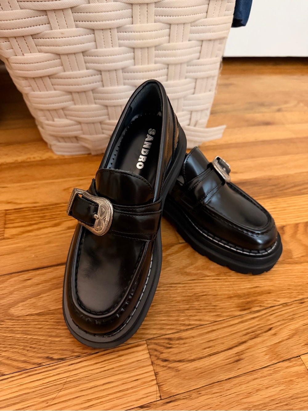Brand new Sandro Black Loafers